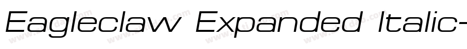 Eagleclaw Expanded Italic字体转换